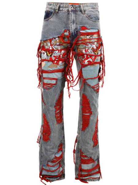 WHO DECIDES WAR DISTRESSED HORSEMEN DENIM