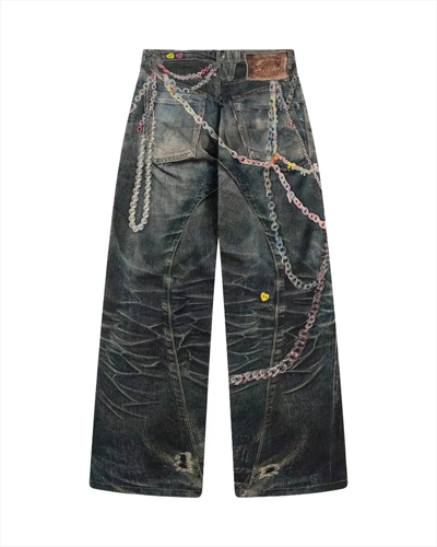 Men's 3D Digital Printing Jeans K260