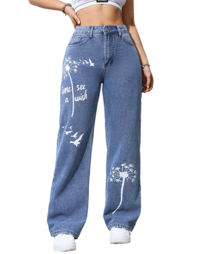 Women's Straight Jeans D-127