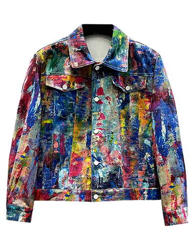 Men's 3D digital printing jeans jacket  JT1026#