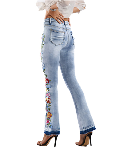 Women's denim flared pants    AM170