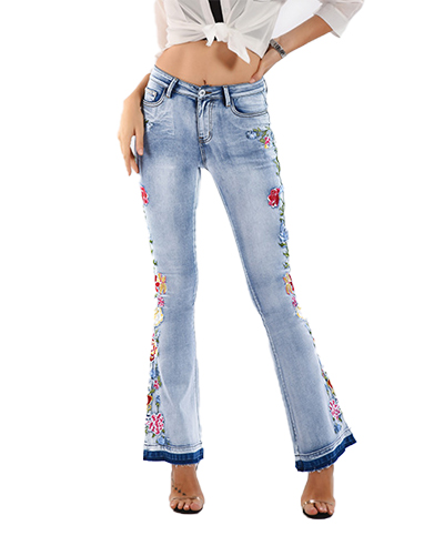 Women's denim flared pants    AM170