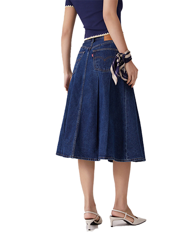 Women's Long Denim Skirt   LES001
